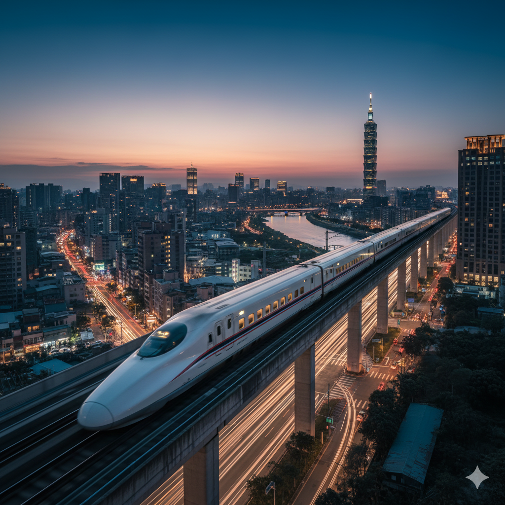 대만 장거리 이동에도 시간 부담이 적은 고속철도