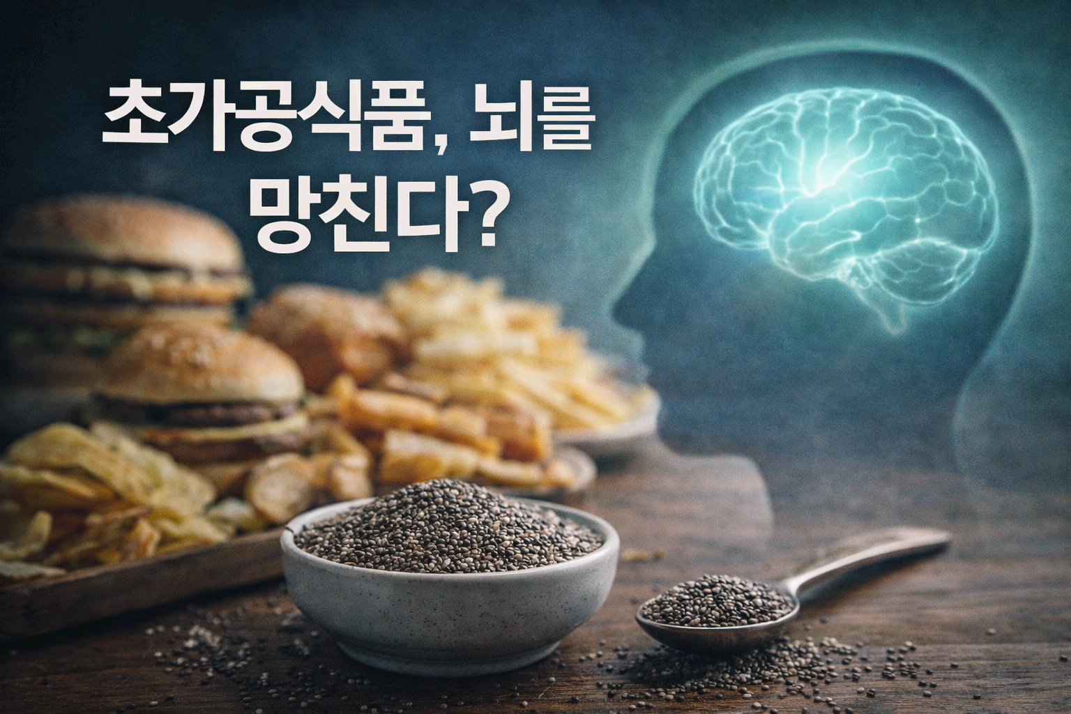 초가공식품이 뇌를 망친다? 치아씨드가 지켜준다는 연구 결과
