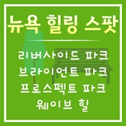 꼭 가야 할 뉴욕의 힐링스팟