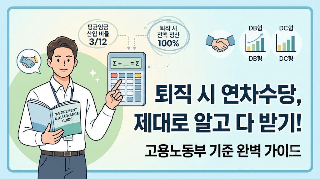 퇴직시 연차수당 계산에 대한 가이드