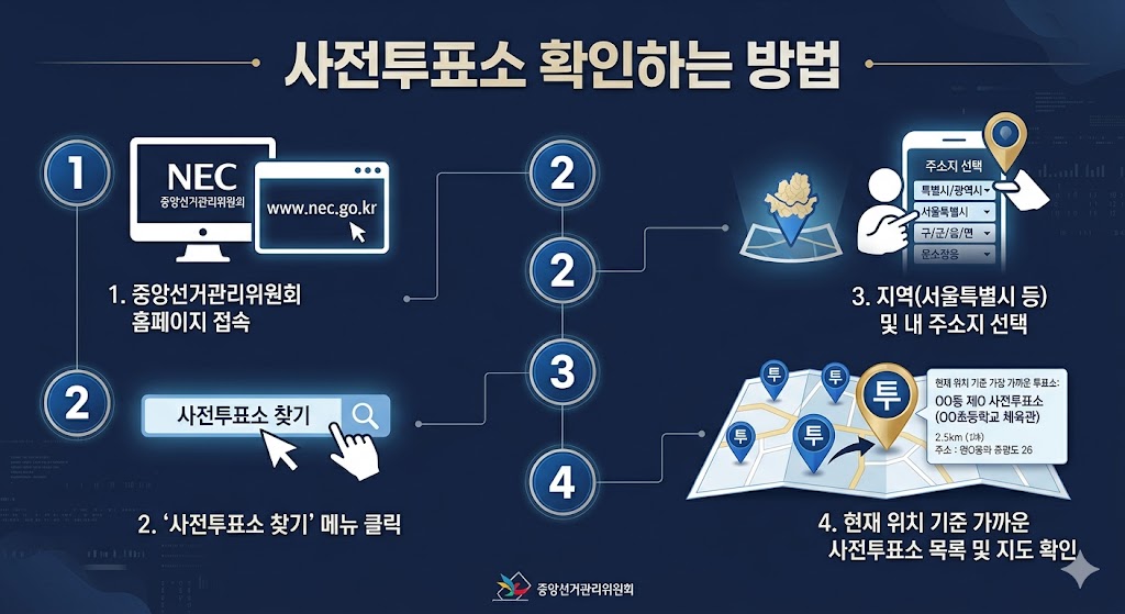 노원구 사전투표소 확인하는 방법을 알아본다.