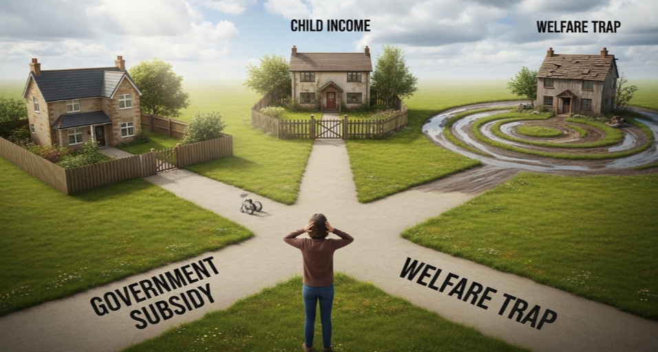 정부 지원금 복지 트랩 자녀 소득 합산