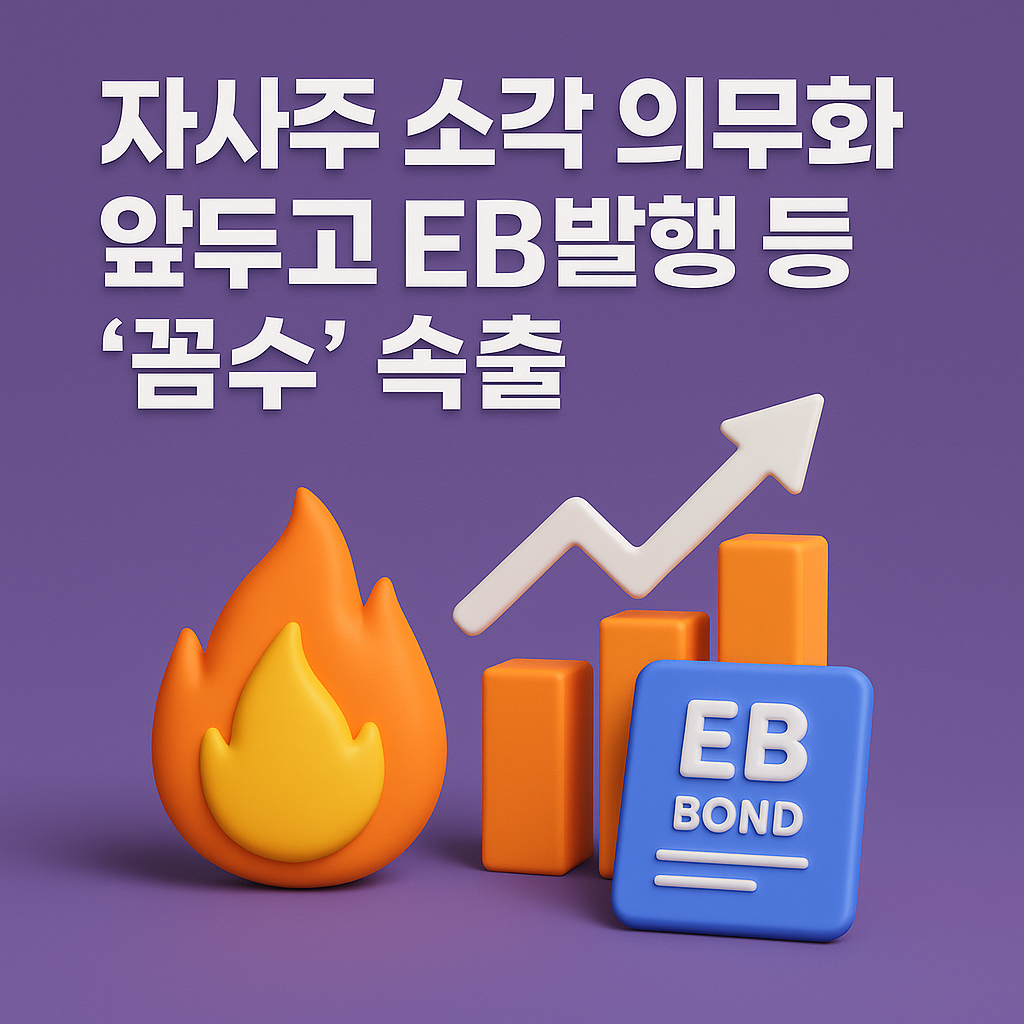 자사주 소각의무화 앞두고 EB발행 꼼수