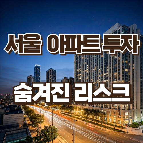 서울 아파트 투자 숨겨진 리크스