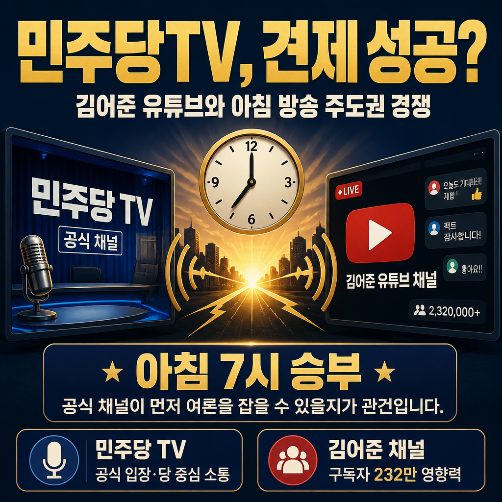 민주당TV, 견제 성공?