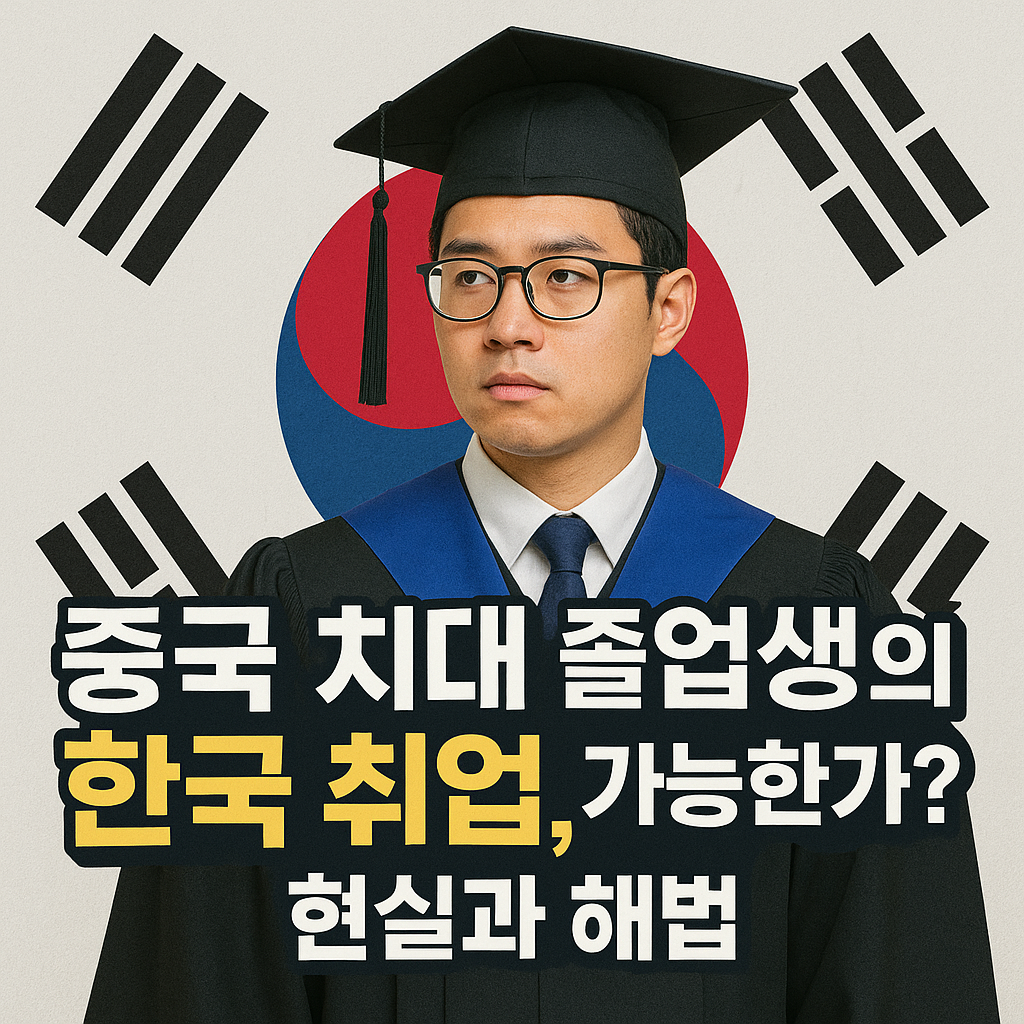 중국 치대 졸업생의 한국 취업, 가능한가