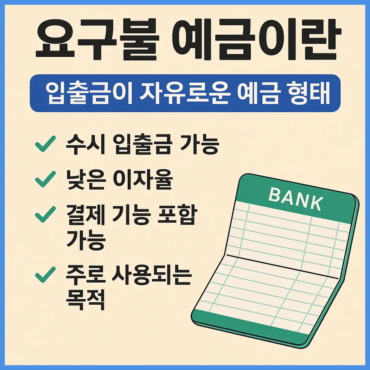 요구불 예금이란?