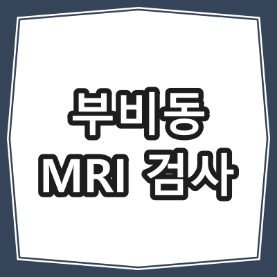 부비동 자기공명영상(PNS MRI) 검사 목적과 주의사항