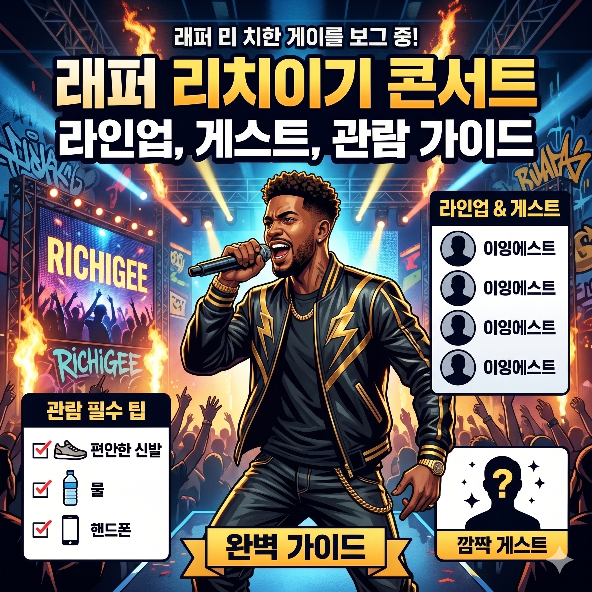 트렌디한 비트와 독보적인 플로우, 래퍼 리치이기 콘서트 라인업 및 관람 가이드