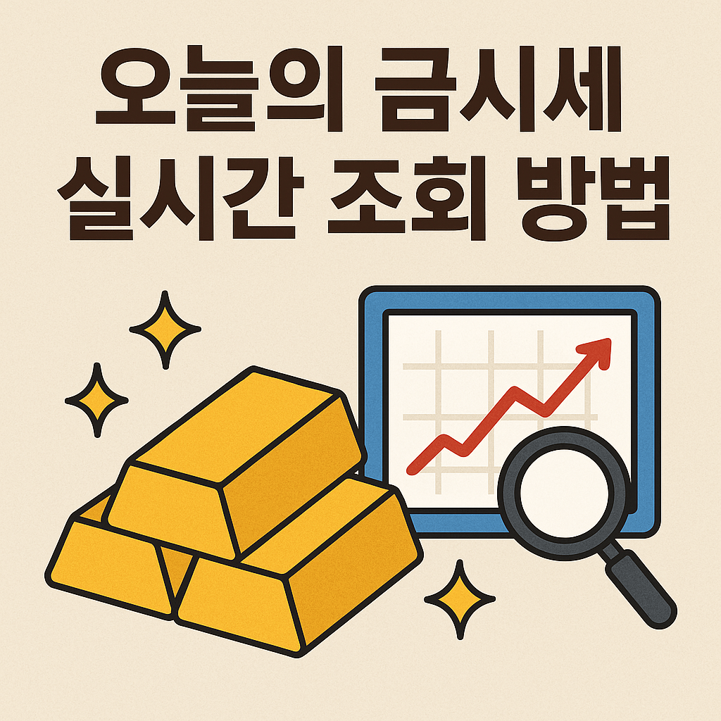 오늘의 금시세 실시간 조회방법