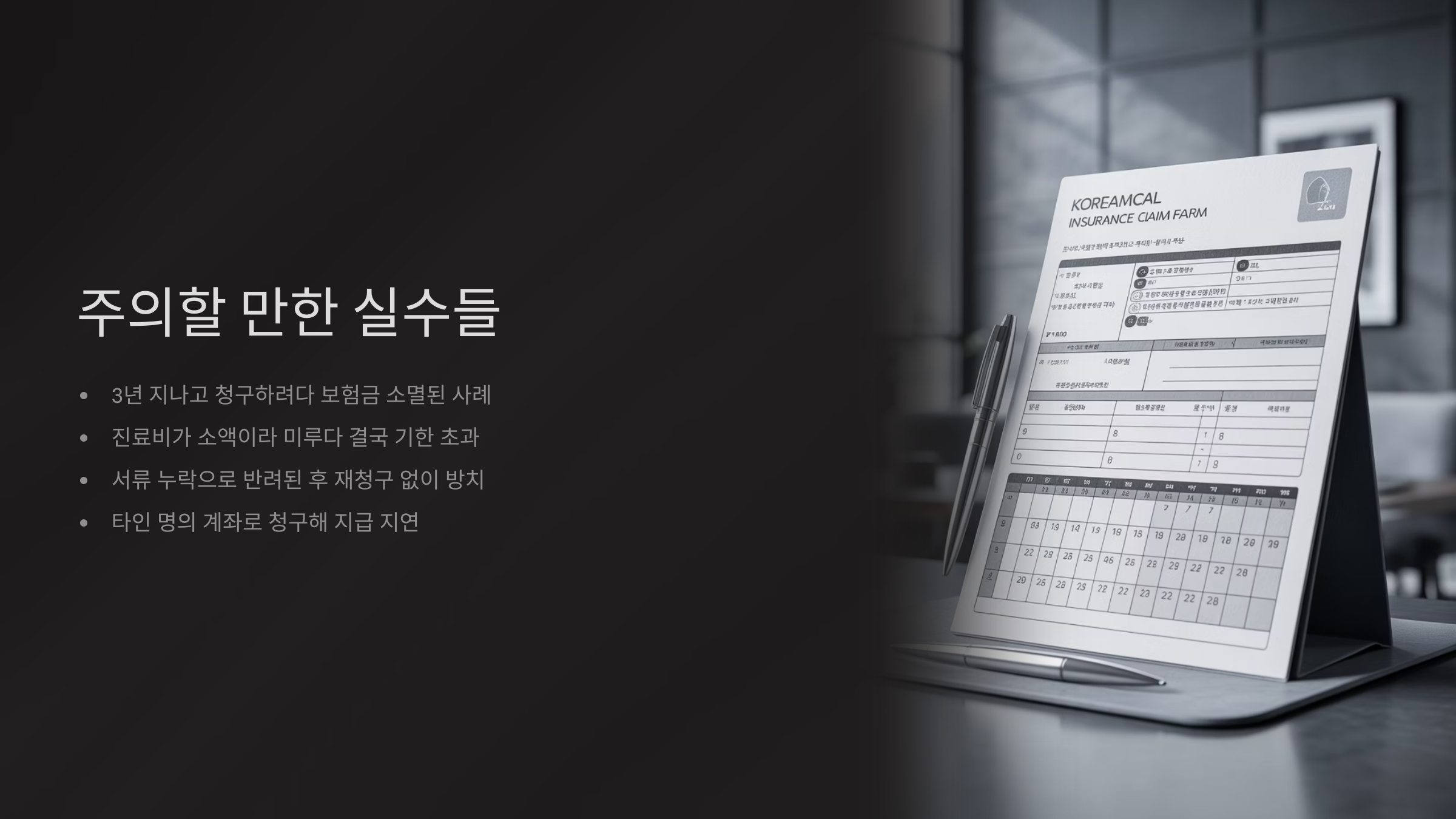 주의할 만한 실수들