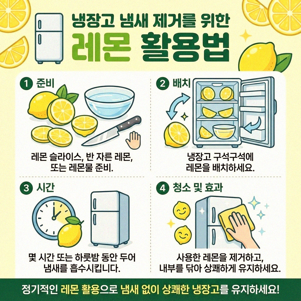우리 집 냉장고 냄새, 레몬으로 상쾌하게 없애는 비법