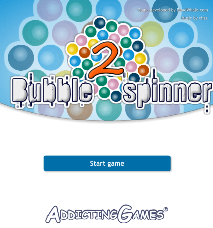 버블-스피너2-플래시게임-메인-화면