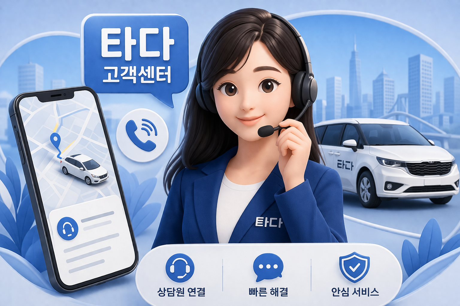 타다 고객센터 전화번호 총정리|상담원 빠르게 연결하는 방법 + ARS 꿀팁까지 완벽 가이드 관련 사진