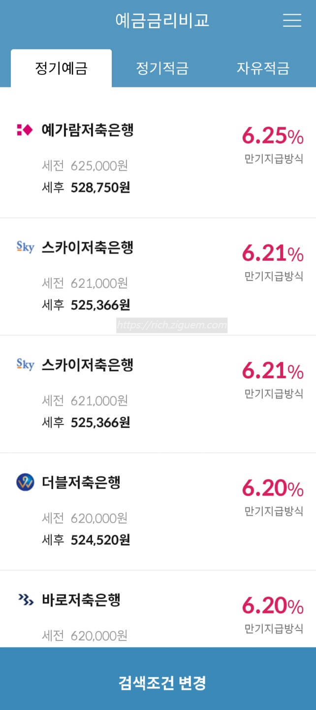 정기예금 금리