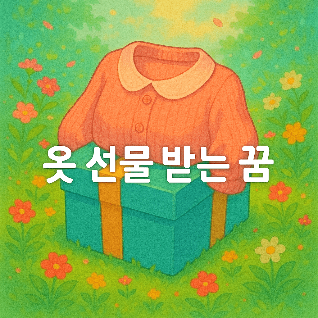 옷 선물 받는 꿈 해몽