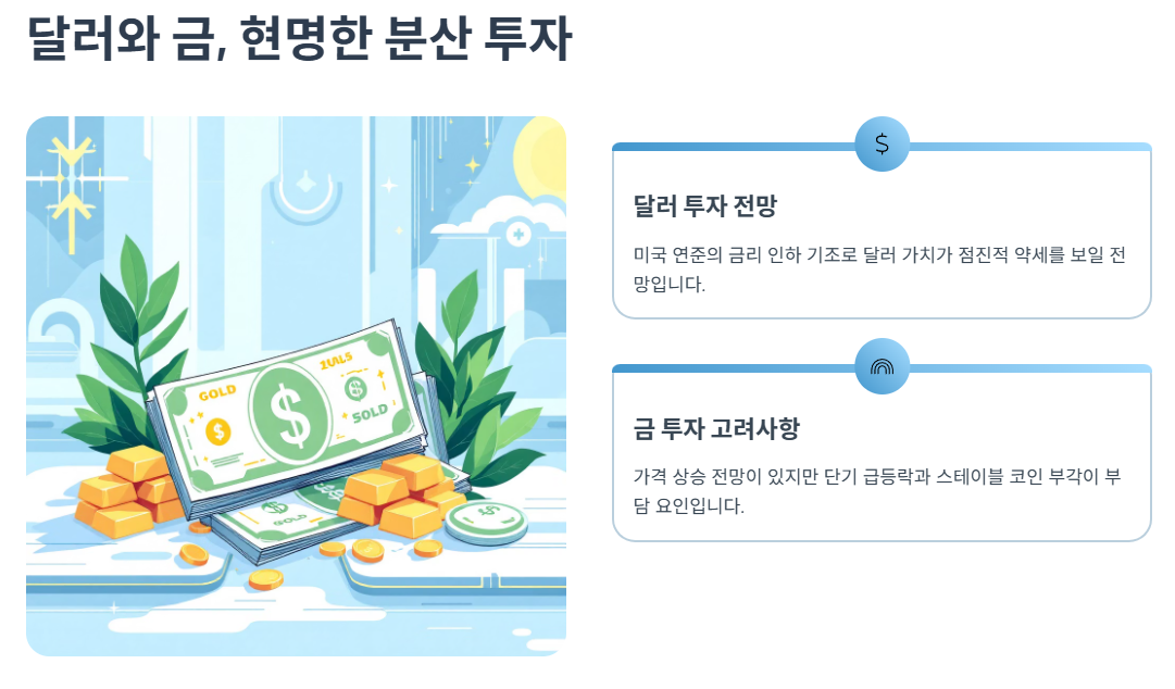 달러와 금, 현명한 분산 투자