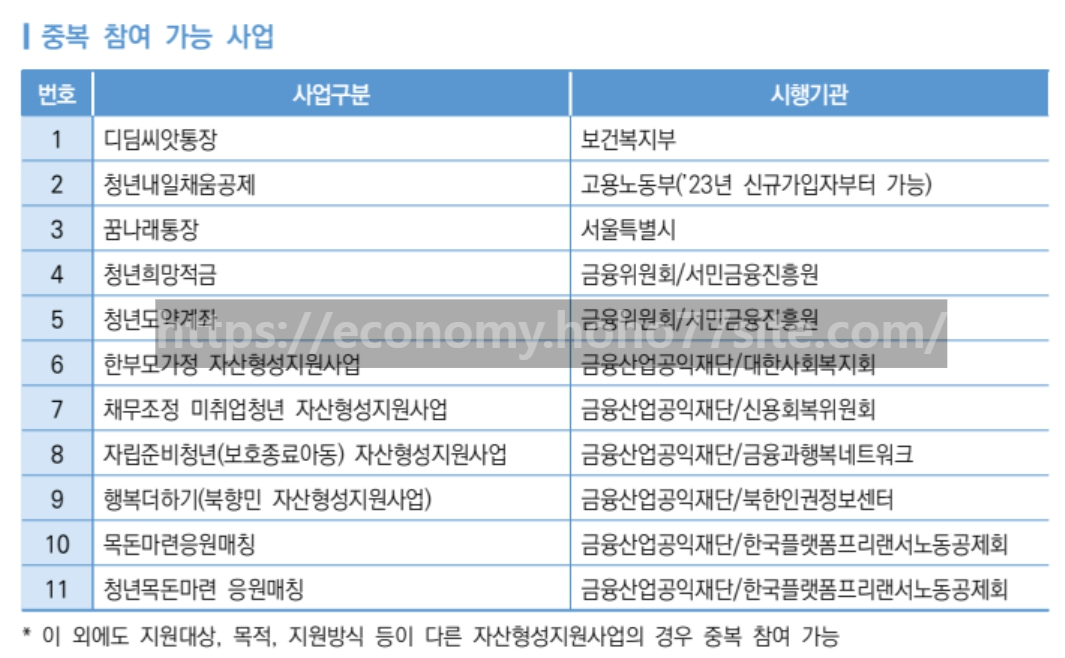 자산형성지원사업