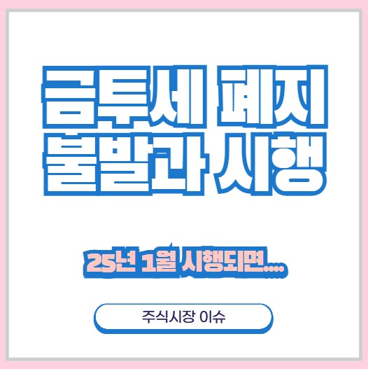 금융투자소득세 금투세