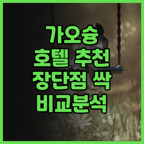 가오슝 호텔, 어디가 좋을까? 샤토