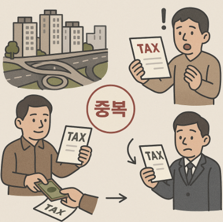 신도시 교통부담금 이중부과 사례