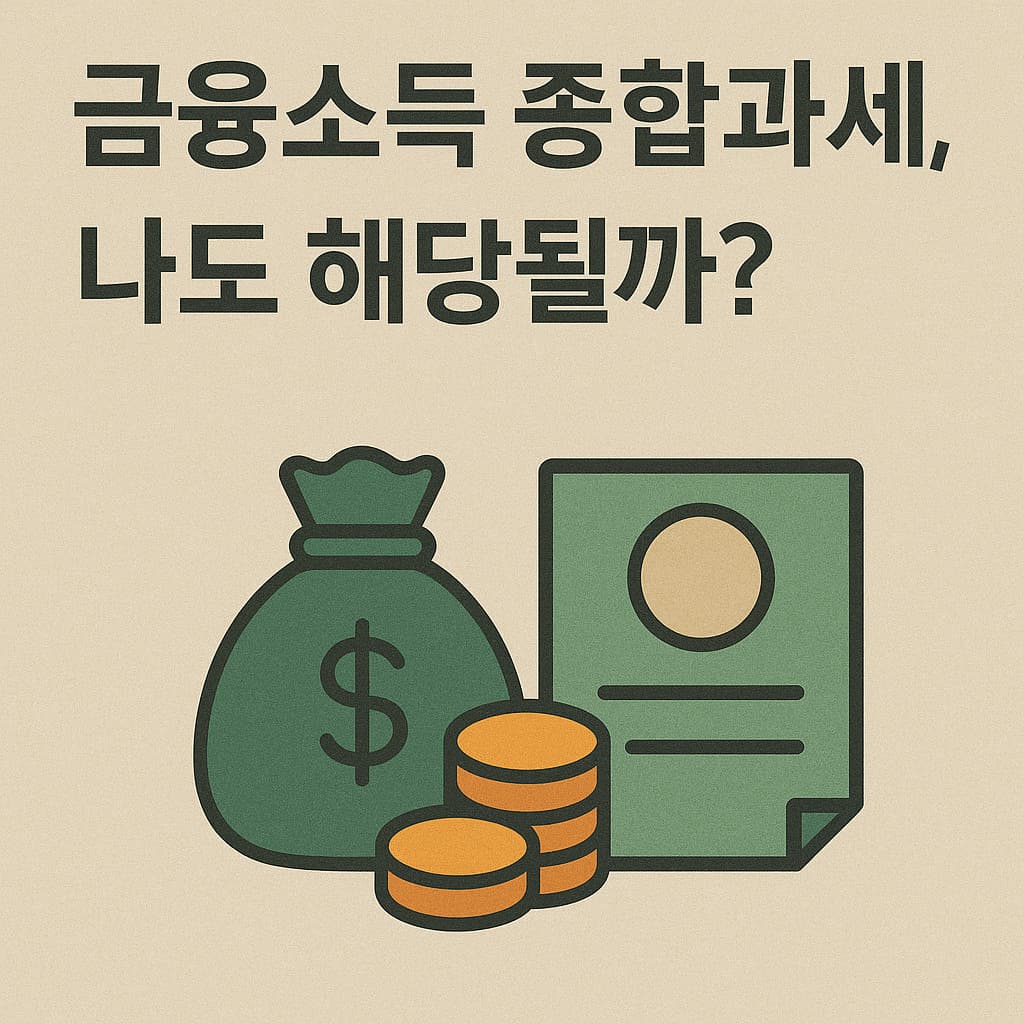 금융소득 종합과세, 나도 해당될까? 기준과 대처법