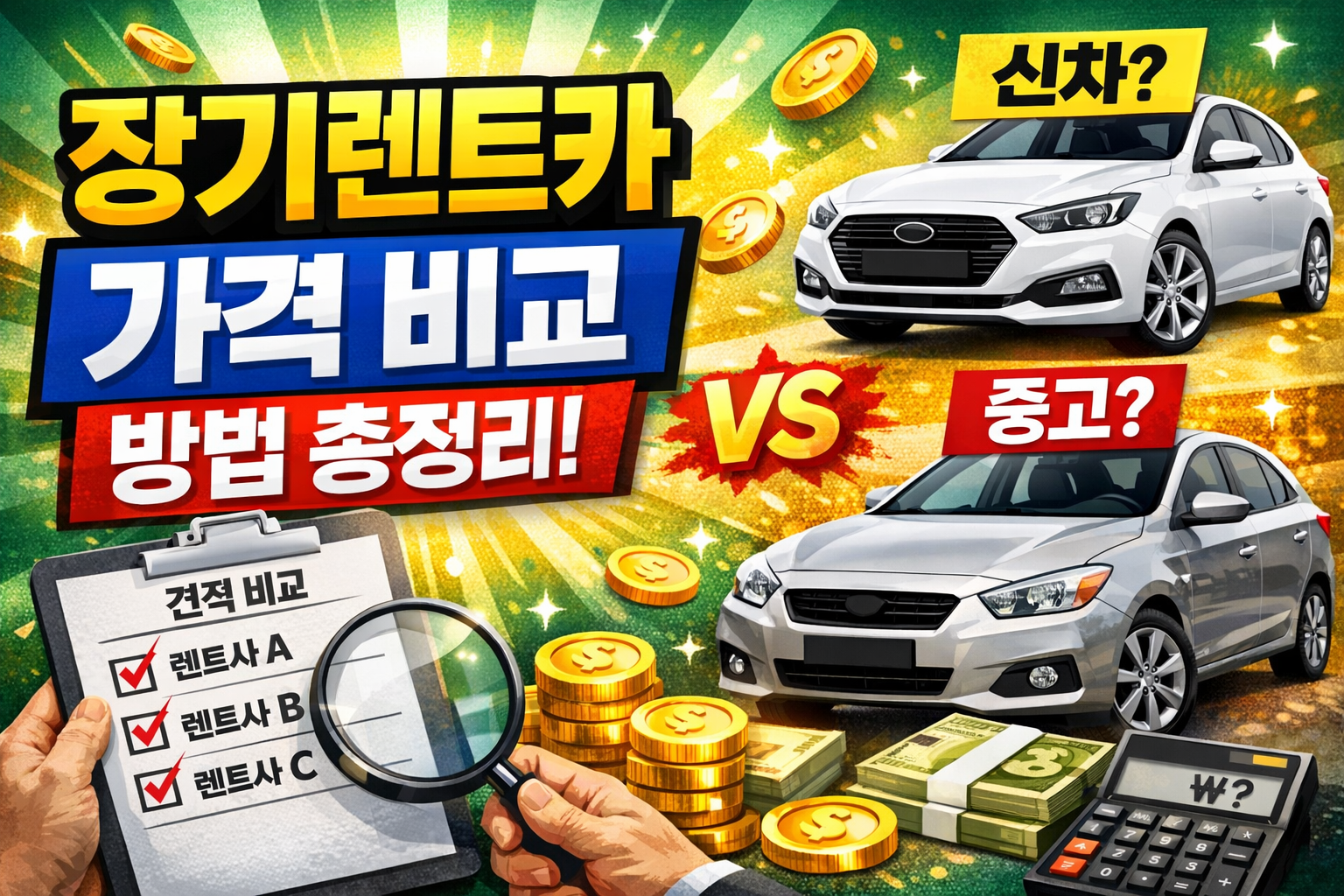 장기렌트카 가격 비교