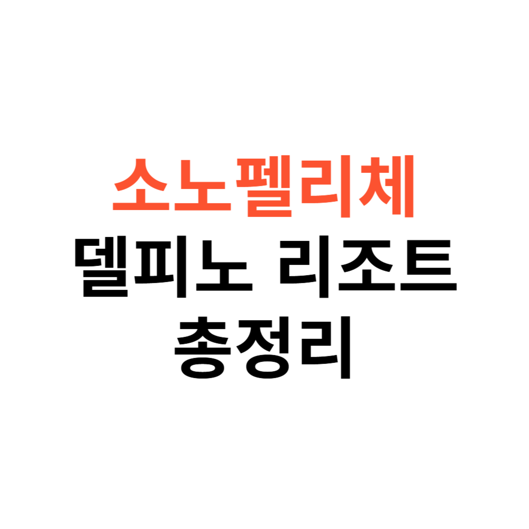 소노펠리체 델피노 리조트