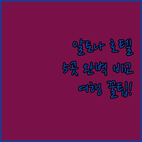 함부르크 여행객 필독 알토나 추천 호..