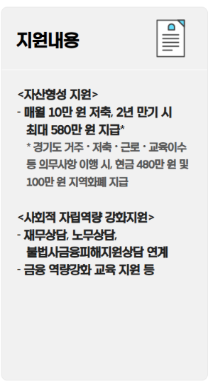 경기도 청년 노동자 통장