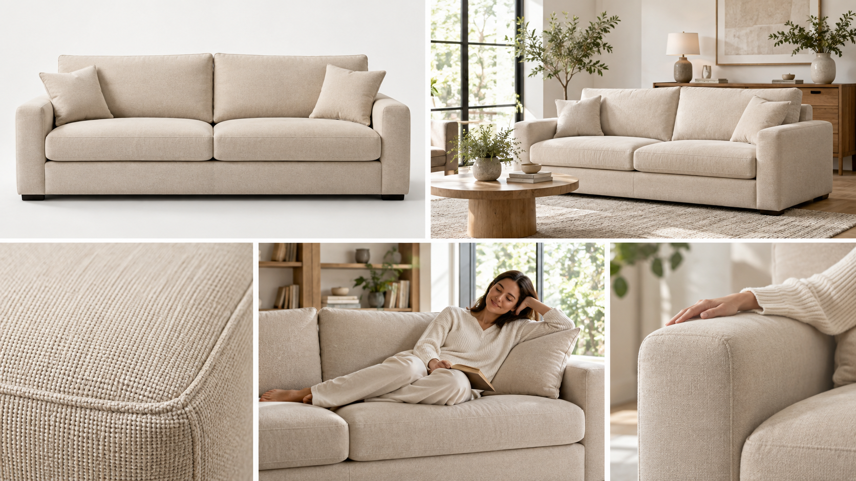 Examples of the same furniture item broken down into different image types