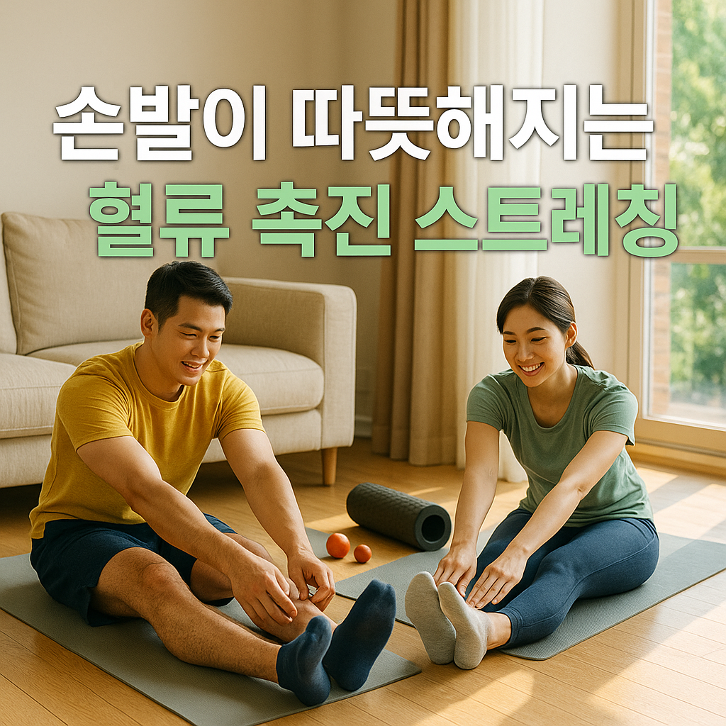 혈류 촉진 스트레칭으로 따뜻해지는 손발