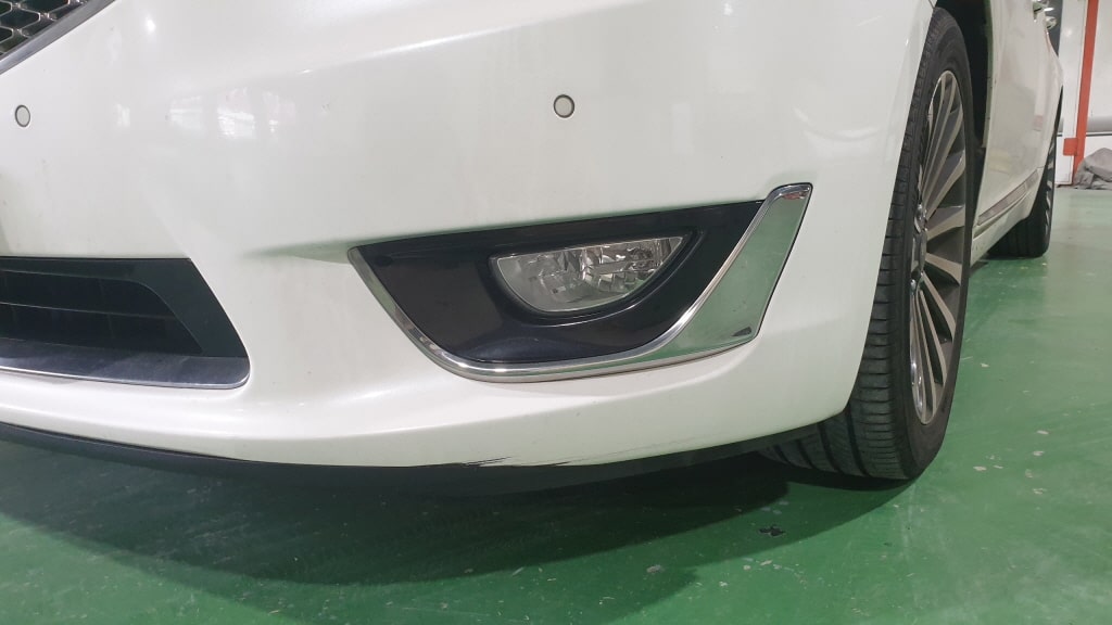 k7 범퍼도색 - 운전석 쪽 범퍼