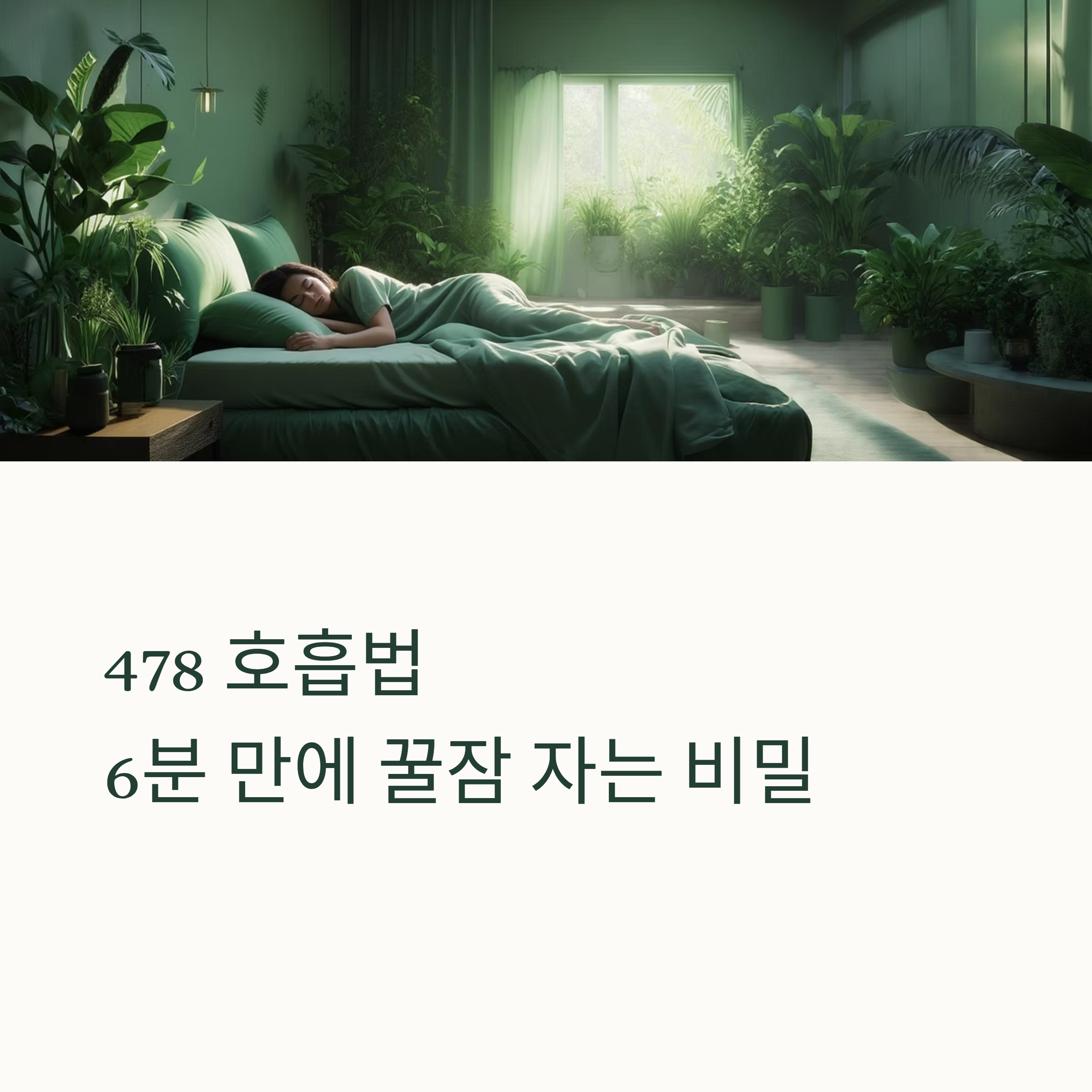 6분 만에 잠드는 비밀