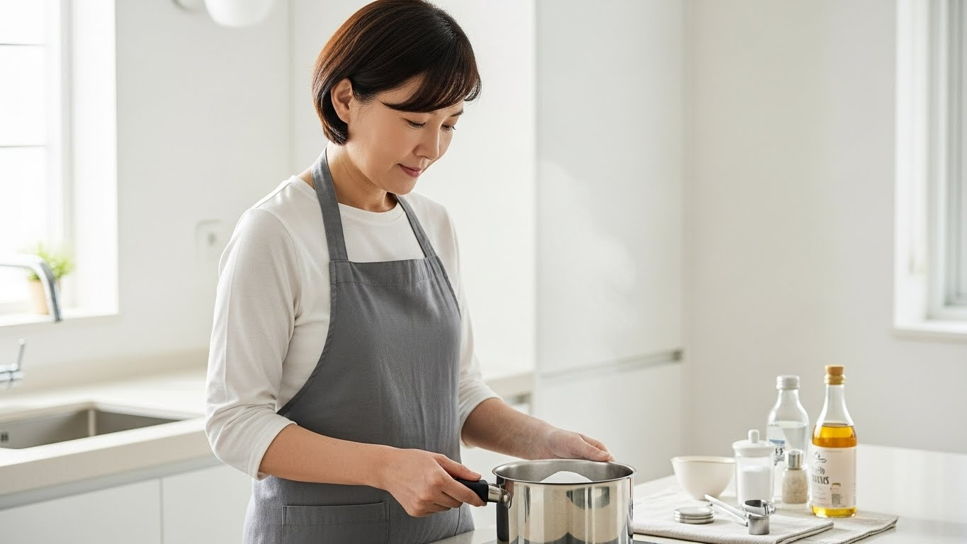 스테인리스 연마제 제거