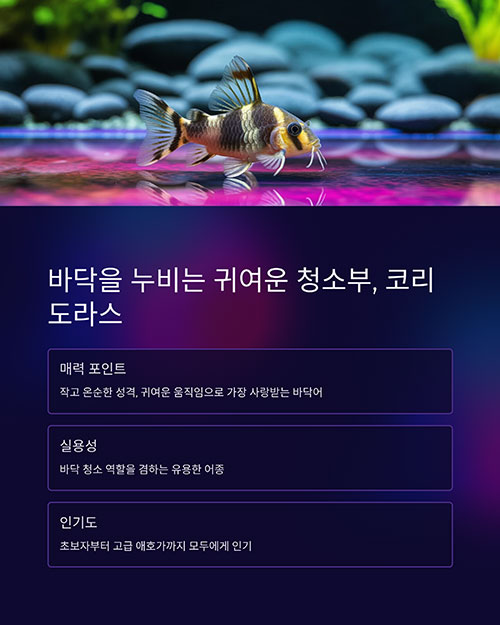 바닥을 누비는 귀여운 청소부, 코리도라스