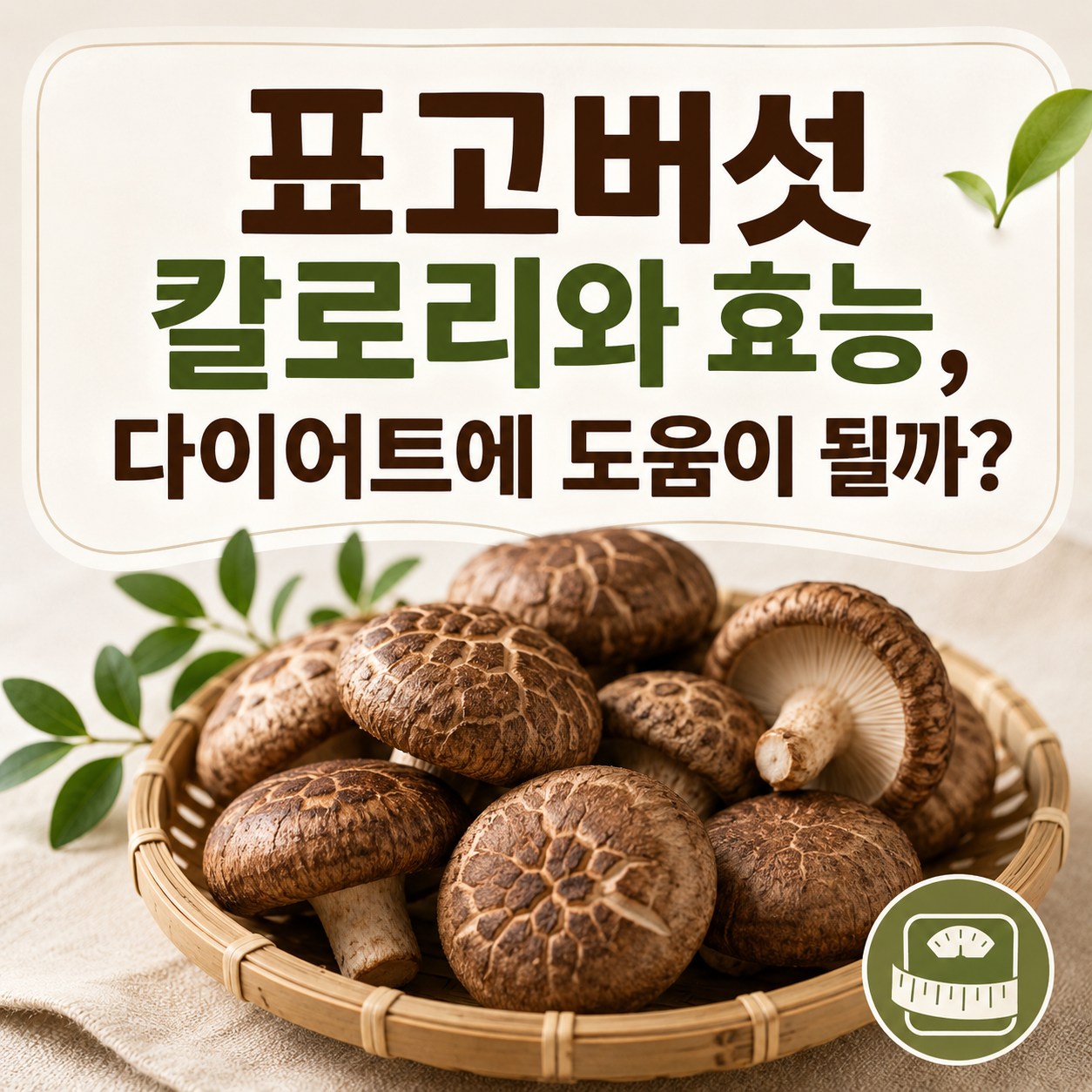 표고버섯 칼로리와 효능