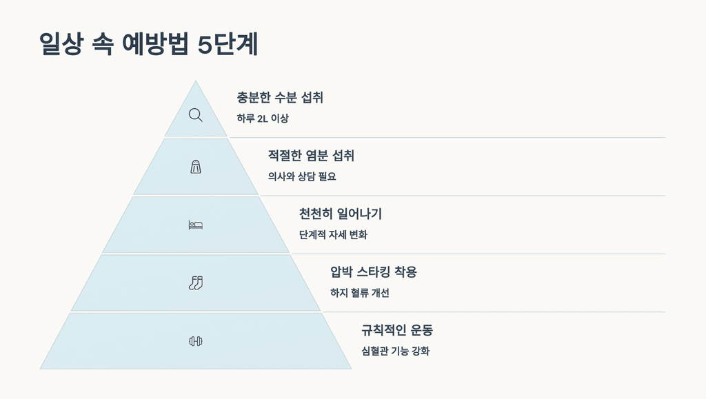 일상 속 예방법 5단계