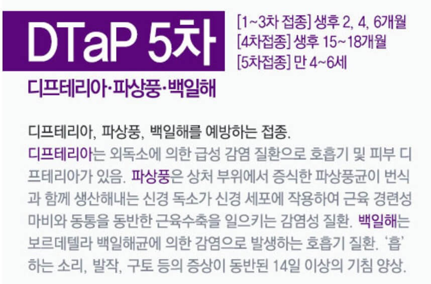 필수 예방접종