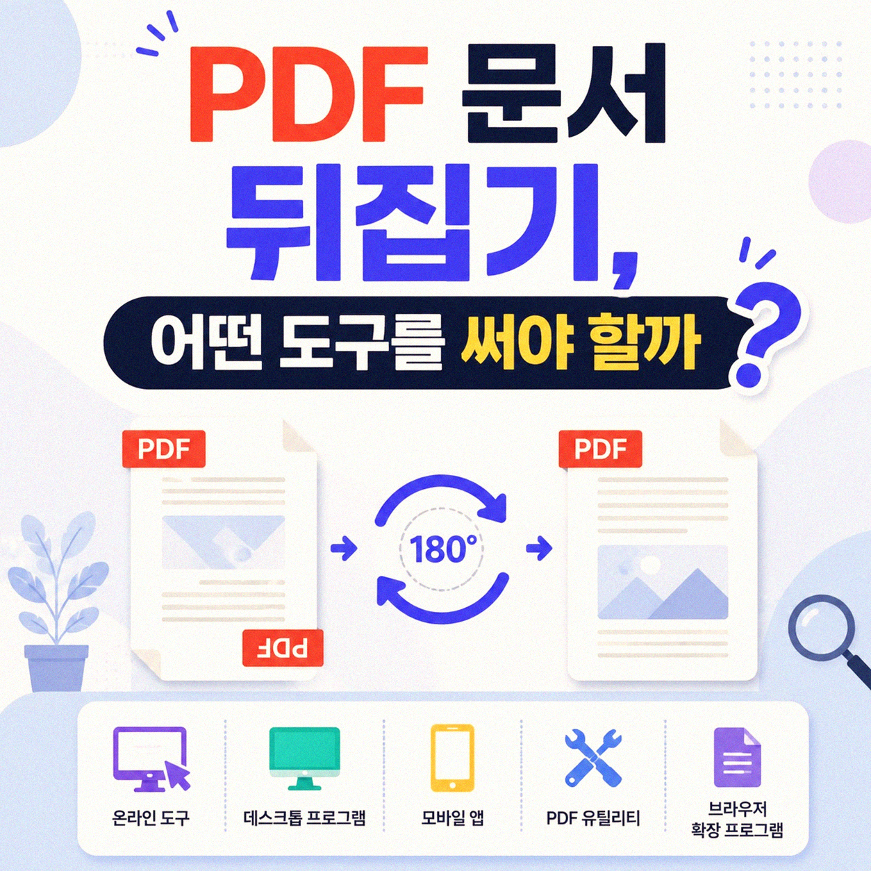 PDF 문서 회전해서 저장하는 법, 직접 해보니 이런 점이 다르더군요