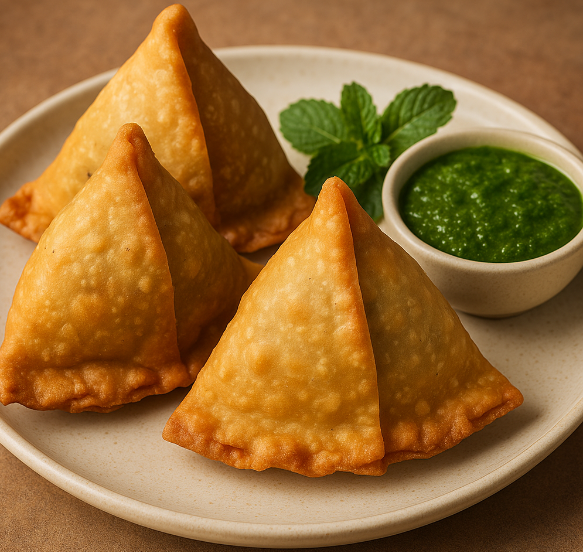 인도 전통 음식 사모사 사진 관련