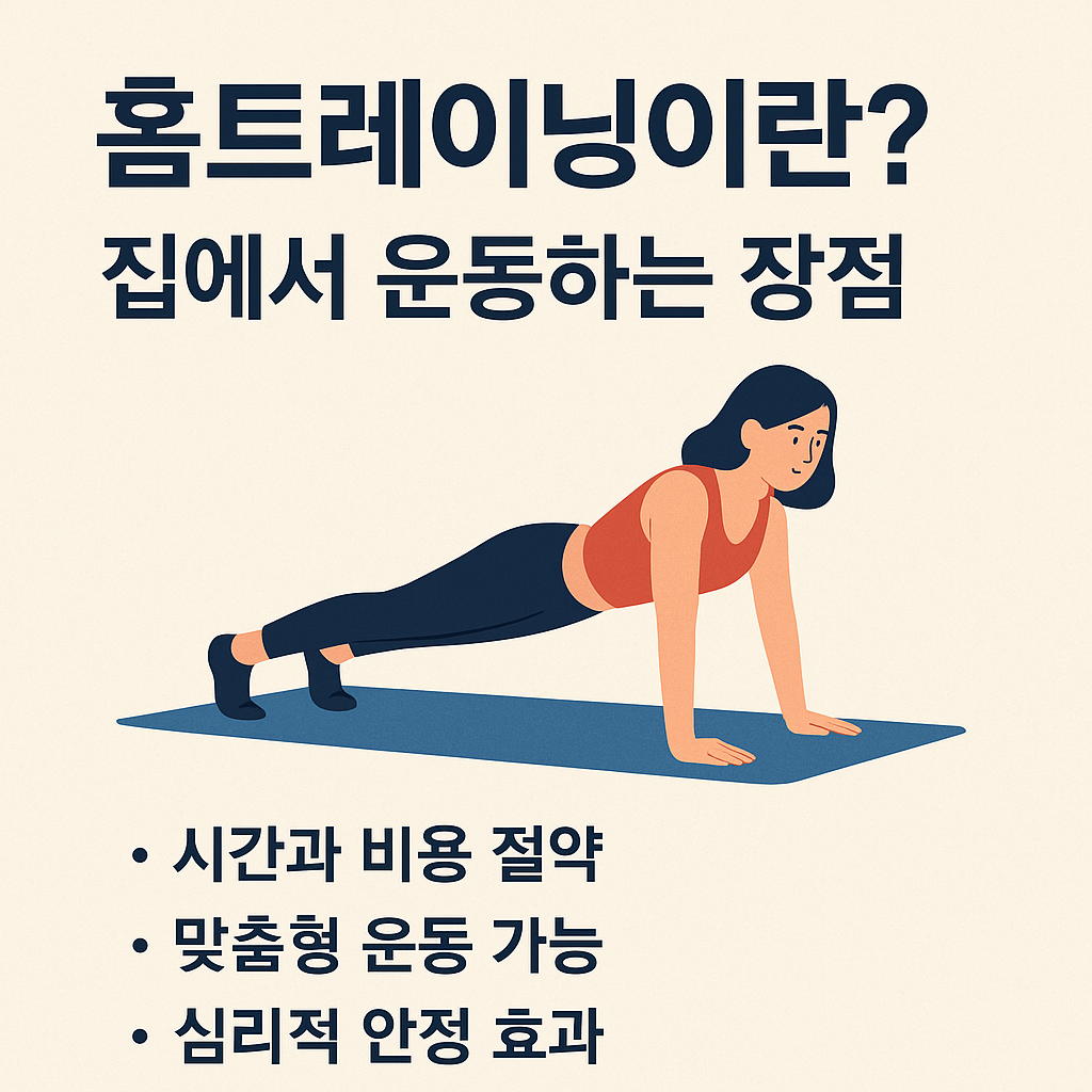홈트레이닝이란? 집에서 운동하는 장점