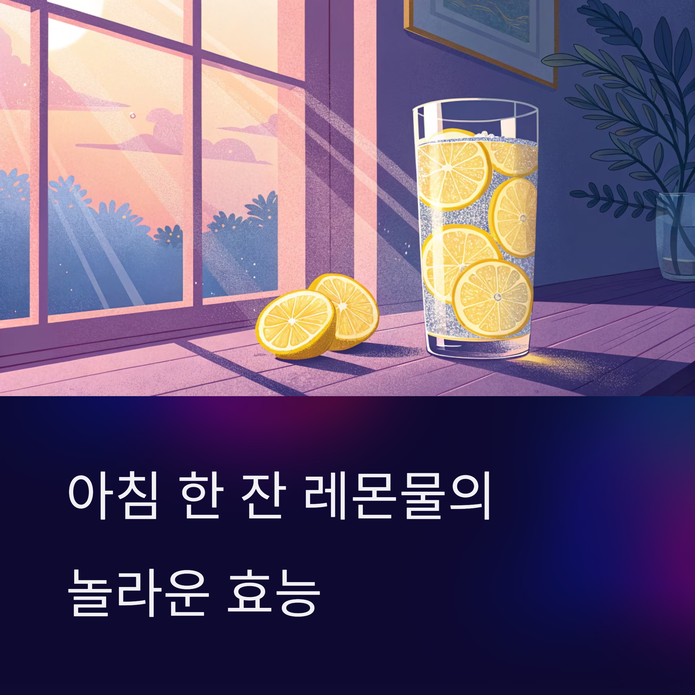 간단하면서도 건강에 매우 유익한 음료