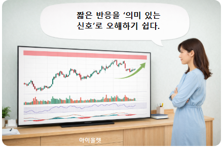 단기 반등을 추세로 착각하기 쉬운 위치