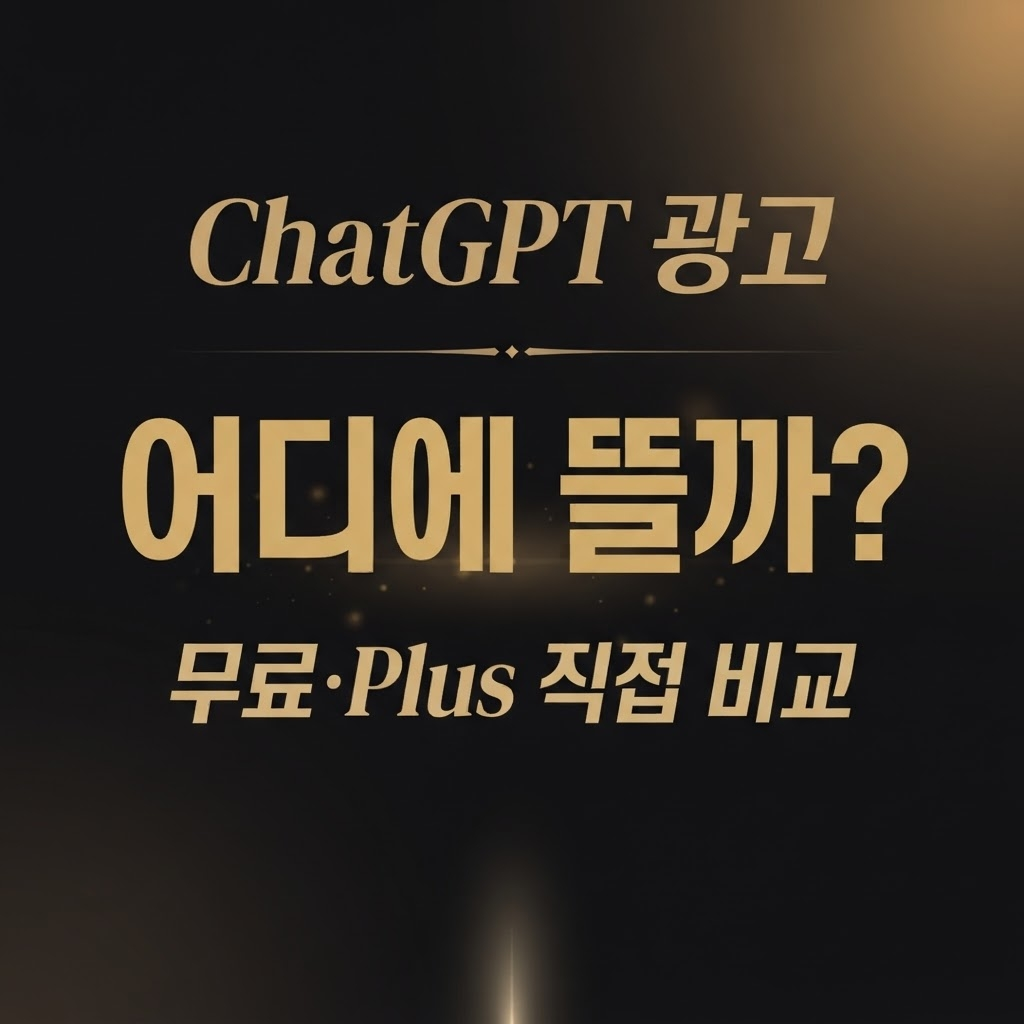 ChatGPT 광고가 뜨는 위치와 무료 Plus 비교 썸네일