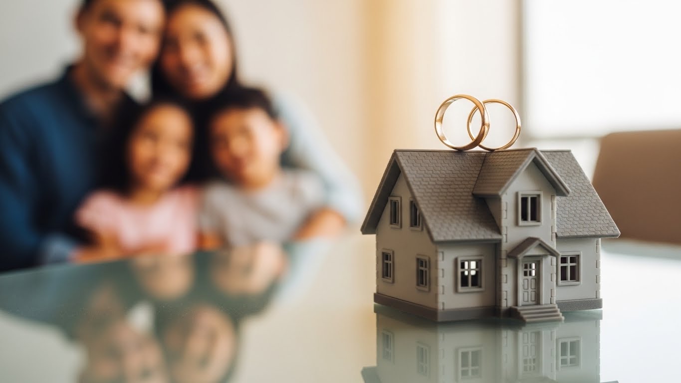 결혼이 내 집 마련의 강력한 혜택이 되는 새로운 주거 정책의 상징적 이미지