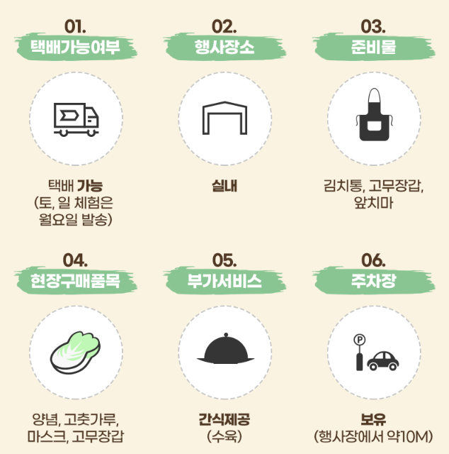 예약전 체크사항 입니다.