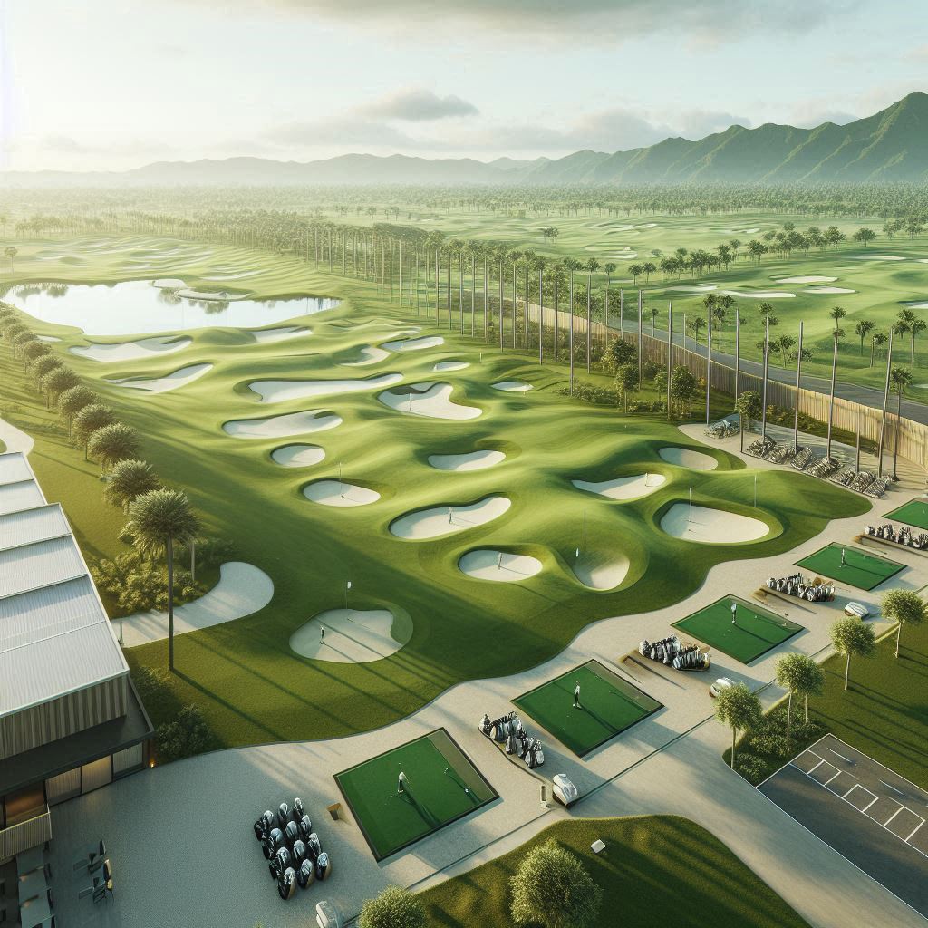 실외골프연습장 배경