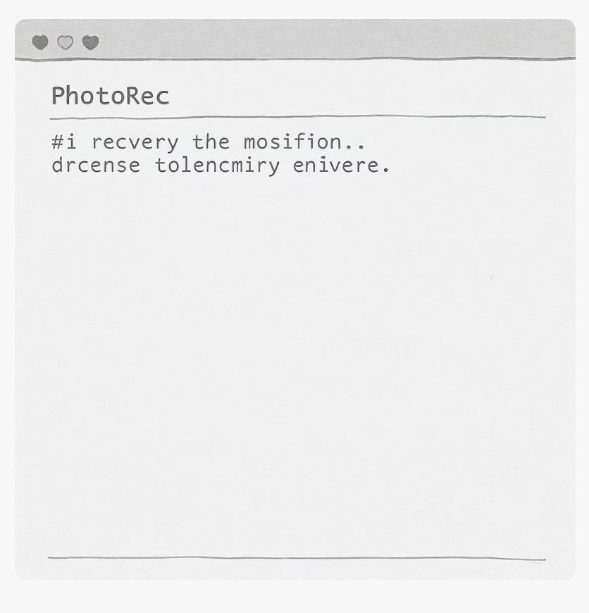 최후의 보루&amp;#44; 끝판왕 &amp;#39;PhotoRec&amp;#39;