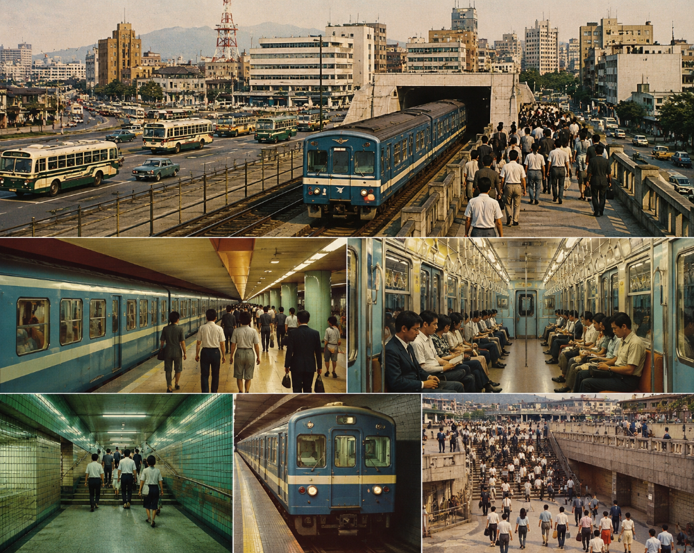 1974년 서울에 처음 지하철이 달리던 날